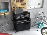 High Capacity Rolling Tool Chest with Wheels and Drawers, 8-Drawer Tool Storage Cabinet--BLACK W110243192