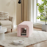 Ottoman bench storage foot rest for couch Pet Supplies Corduroy Bench Cat's nest to hide For the W1825P254871