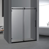 ZNTS Frameless Sliding Glass Shower Doors 60