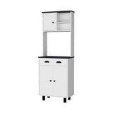 FM FURNITURE Tacna Kitchen Pantry with ample storage, 2 open 1 drawer, 1 cabinet, 2 B128P321059