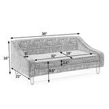 Durable Elevated Dog Sofa Bed,Pet sofa with modern irregular armrest design,Comfortable soft dog W487P266085