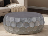 CT101 Modern Contemporary Round Aluminum material 32" Coffee Table, Farmhouse Table with Glossy B009P295927