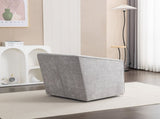 Nice Modern Upholstered Barrel Armchair, 360&deg Swivel T2574P205965