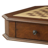 Cherry Game Table with 2 Drawer B062P186554