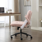 Cross Legged Chair with Flip-up Armrests, Cross Legged Office with Wheels, Comfy Swivel 33583176
