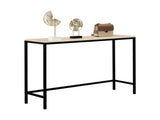 Industrial Style Porch Table Single Layer Light Walnut Color Triamine Board 97435886