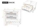 24" Bathroom Vanity with Integrated Ceramic Sink, Bathroom Cabinet with 1 Deep 1 Tip-Out N710P293990K
