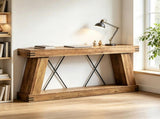 Farmhouse Console Table 70.9" Sturdy Base Entryway & Sofa Table 46440561