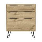 Praga Dresser, Three Drawers, Superior Top, Hairpin Legs B128P148795