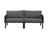 3 Piece Patio Conversation Sets, Modern Outdoor Patio Sectional Furniture Set with Square Coffee N780P199459B