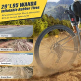 29 Inch Wheels 8 Speed Mountain Bike, for Men Women Boys and Girls, Front Suspension, Steel Frame W1019P225381
