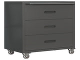 Heavy-Duty Metal Storage Cabinet with Wheels - 3 Drawer Tool Cabinet for Garage, Office, and Home 68821751