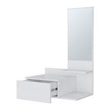 Elgin Floating Vanity with Included Mirror, White B128P237187