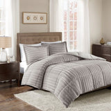 Full/Queen Faux Fur Comforter Mini Set B03596919