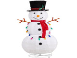 4FT Lighted Snowman Christmas Yard Decorations, Pre-lit Pull Up Snowman with 100 White LEDs, 63276687