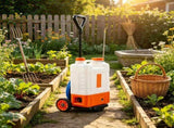Battery Powered Backpack Sprayer with Cart, 4 Gallon Wheeled Tank, 0-94 PSI Adjustable Pressure, 8 42341502