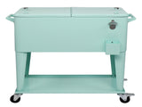 91*84.5*38.5cm Rectangular Plastic Box Frozen Insulation Cart Mint Green 78836662