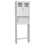 ZNTS FCH Double Doors Bathroom Cabinet White 95913699