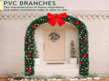 Christmas Artificial Tree Archway Decoration, Realistic PVC Holiday Tree Arch Frame for Outdoor 87110198