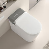 ZNTS Smart Toilet, Smart Bidet Toilet with Remote Control, Raised Tankless Toilet with LED Display, W2026P200286