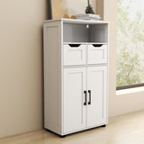 Farmhouse Storage Cabinet ,Versatile Double-Door Storage Cabinet with Adjustable Shelves - Perfect W3151P288898