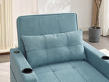 Futon Chair Bed Convertible Chair 3-in-1 Pull Out Sleeper Chair Beds with USB Ports,Wear-resistant W1829P164333