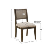 Armless Dining Chair Set of 2 B035118586