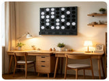 Black Large Wall-Mounted 4-to-Score Connect Four Game with Full Wall Mount Hardware, Fast Reset 51745029