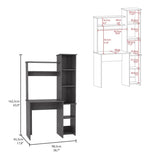 Versalles Writintg Desk, Two Superior Shelves, Five Cubbies -Smokey Oak B20092003