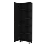 Los Angeles Linen Cabinet, Mirror, Five Shelves B128P148738