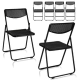 ZNTS 6 Pack Plastic Folding Chairs, Lightweight Stackable Commercial Chairs, Portable Event Seats Indoor 18728848