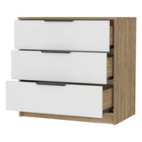Kaia 3 Drawers Dresser, Superior Top -White / Pine B07092021