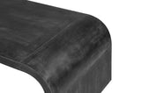 Farmhouse Vintage Crafts Coffee Table,Curved Art Deco Design, Easy Assembly, 48" W x 24" D x 18" W1445P214061