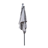10 x 6.5t Rectangular Patio Solar LED Lighted Outdoor Umbrellas with Crank and Push Button Tilt for W65690316