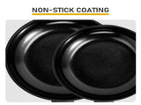 17-Piece Aluminum Cookware Set, Black Non-Stick Pots and Pans Set with Assembled Handles - 5 Pots & 41206617
