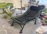 Camping Lounge Chair, Portable Folding Reclining Camping Chair with Adjustable backrest for Indoor W241106338