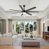 72 In Farmhouse Ceiling Fan with Plywood Blades for Dining Room W1367P182915