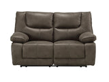Harumi Gray Fabric Power Motion Loveseat W/USB B2726P343796