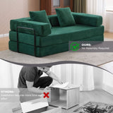 Floor,Compression Sofa,Convertible Floor Sofa Bed-with Pillow Back Support Armrest,Comfy Futon 84418330