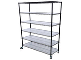 6 Tier 6000lbs Capacity NSF Metal Shelf Wire Shelving Unit, Heavy Duty Adjustable Storage Rack with W465142127