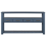 U_STYLE Modern Console Table Sofa Table for Living Room with 4 Drawers and 2 Shelves GL-N711P234484V