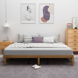 Queen Size Wood Platform Bed Frame,No Box Spring Needed,Strong Wood Slat Support, Easy Assembly W1917P169562