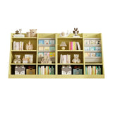 Yellow Wooden Toy Storage Organizer Cabinet Kids Bookshelf Children Bookcase Toddler Baby Sling Book W2876P233539
