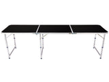 6ft Aluminum Alloy Folding Table black 95332729
