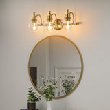 3-Lights Bathroom Vanity Lightings Brushed Gold Modern Vanity Light 22Inch Bathroom Light 95105041