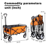 Collapsible Foldable Wagon with strapping system Beach Wagon Utility Utility Wagon Grocery W2932P210083