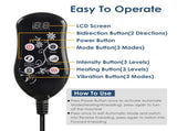 Relaxing massage Neck & Back Massager, 3D Kneading, Heat & Vibration, 3 Modes, 15-Min Auto Shutdown, 27444530