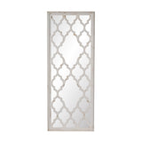 24" x 60" Distressed White Floor Mirror, Full Body Mirror for Bathroom Bedroom Living Room W2078126756