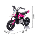 24V Kids Ride On Electric Toy Motocross Motorcycle,200W High Speed Hub Motor,Rear wheel shock W1578P225049