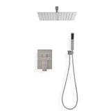 ZNTS Ceiling Mounted Shower System Combo Set with Handheld and 10"Shower head TH6006-10NS